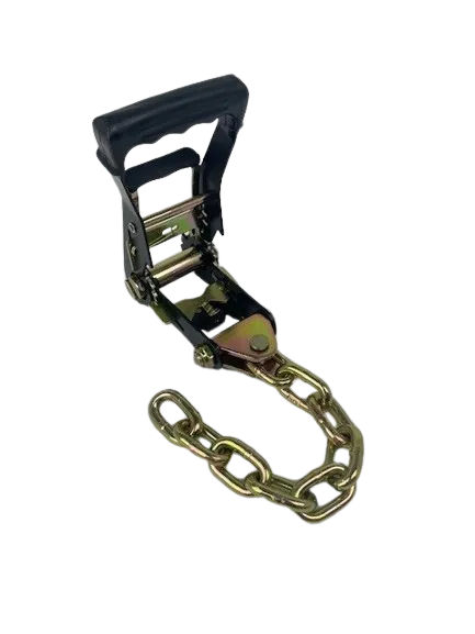 2" Black, Heavy Duty Ratchet w/ Chain Tail