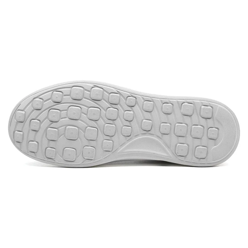 7CM / 2.76 Inches CMR CHAMARIPA Elevate Your Sports Style with Elevator Sneakers - Men's Breathable White Sports Shoes