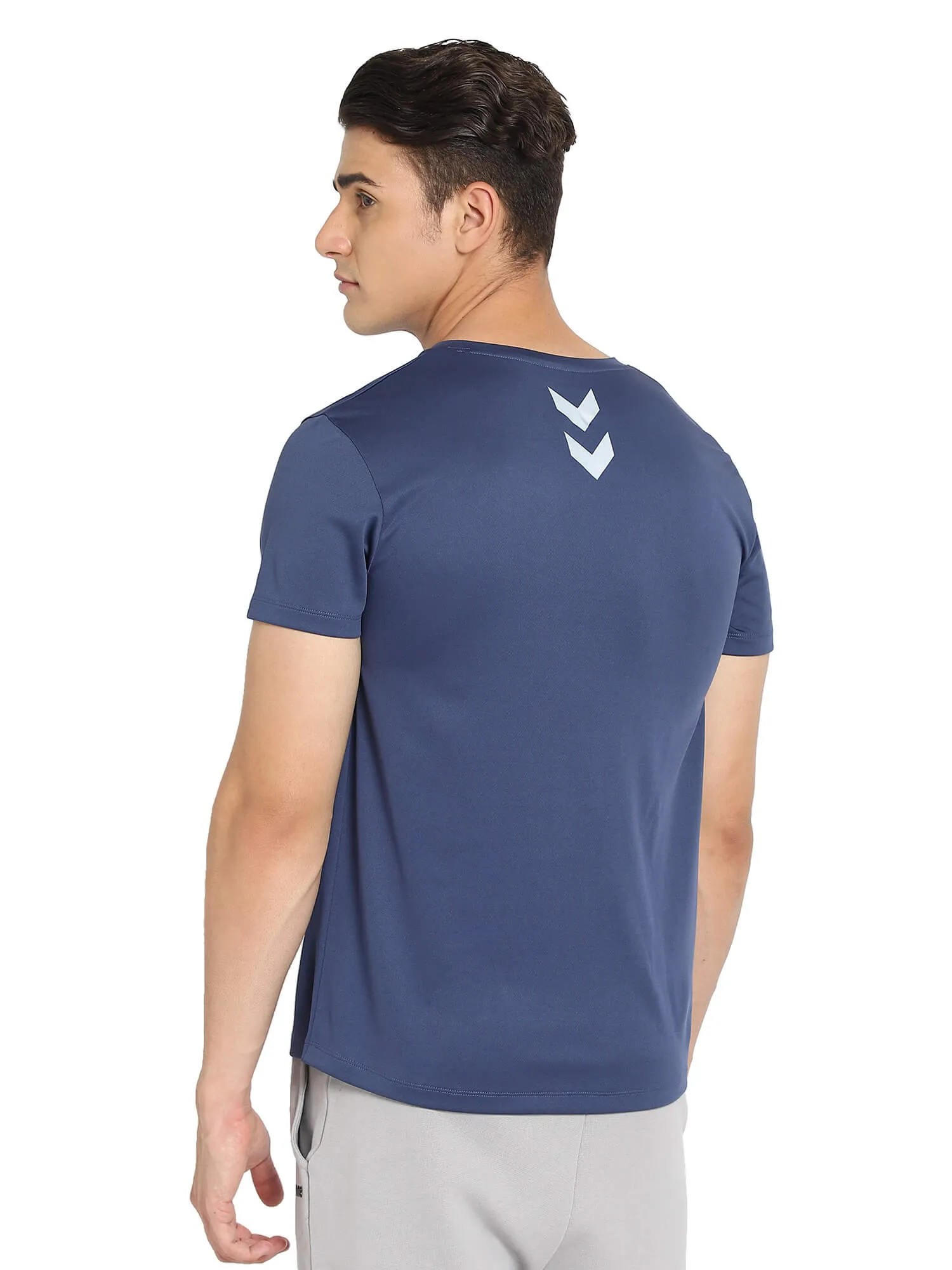 Amero V Neck Half Sleeve Solid Regular fit Polyester T-shirt for Men Comfortable Breathable Fabric Stretchable for Everyday Use Ideal for Yoga Training Gym Running or Performance