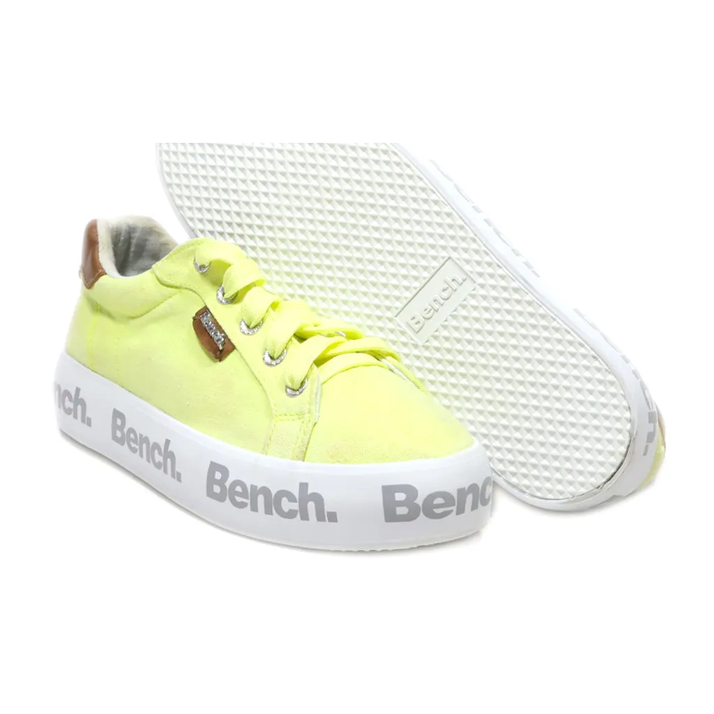 Bench. Low-Top Sneakers Fabric Yellow Colour For Women
