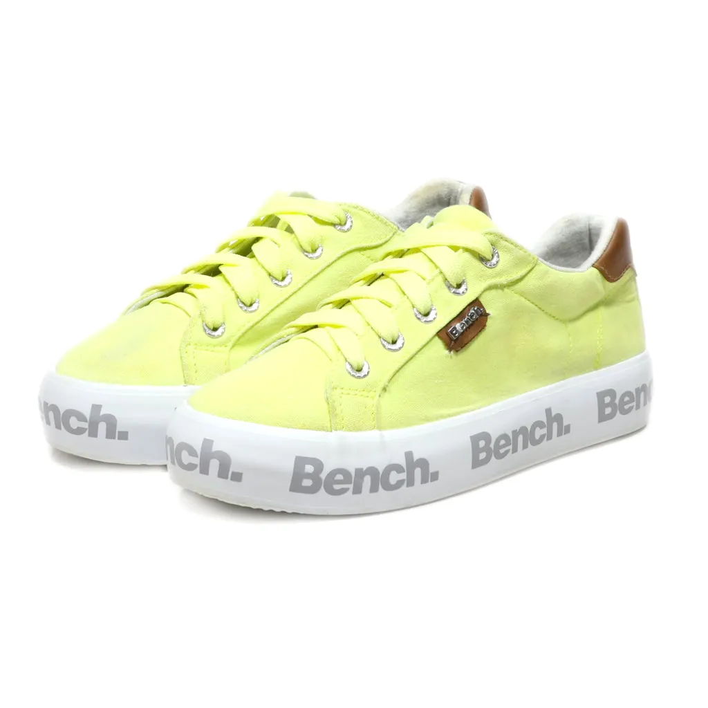 Bench. Low-Top Sneakers Fabric Yellow Colour For Women