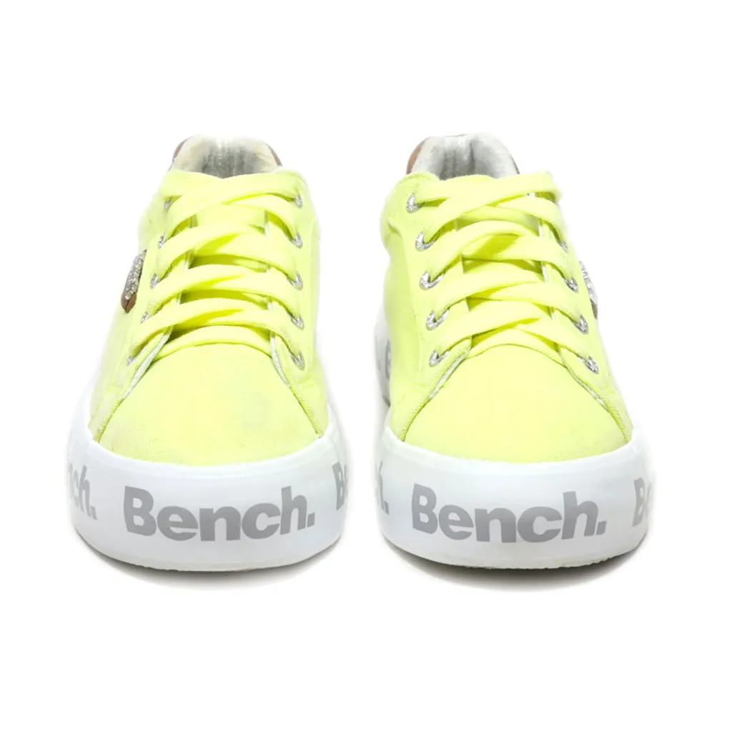Bench. Low-Top Sneakers Fabric Yellow Colour For Women