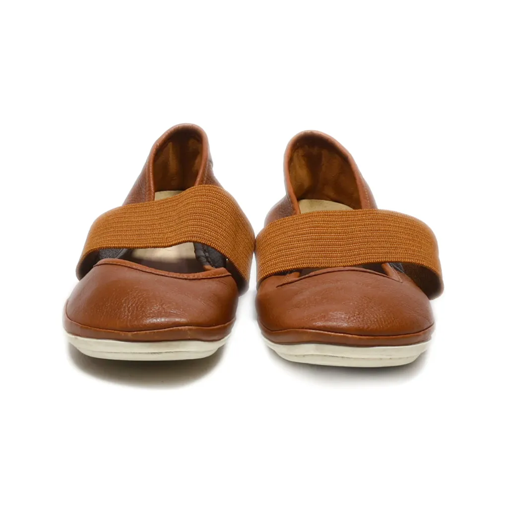 Camper Girl Ballerinas Leather Brown Colour For Women
