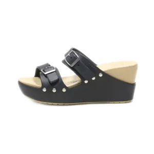Crocs Wedge Shoes Rubber Black Colour For Women