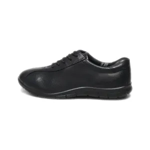 Ecco Babett Tie Walking Low-Top Sneakers Leather Black Colour For Women