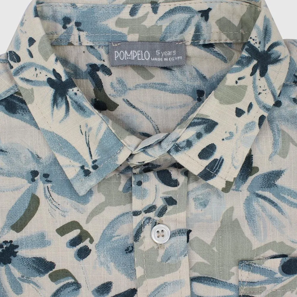 Floral Short-Sleeved Shirt