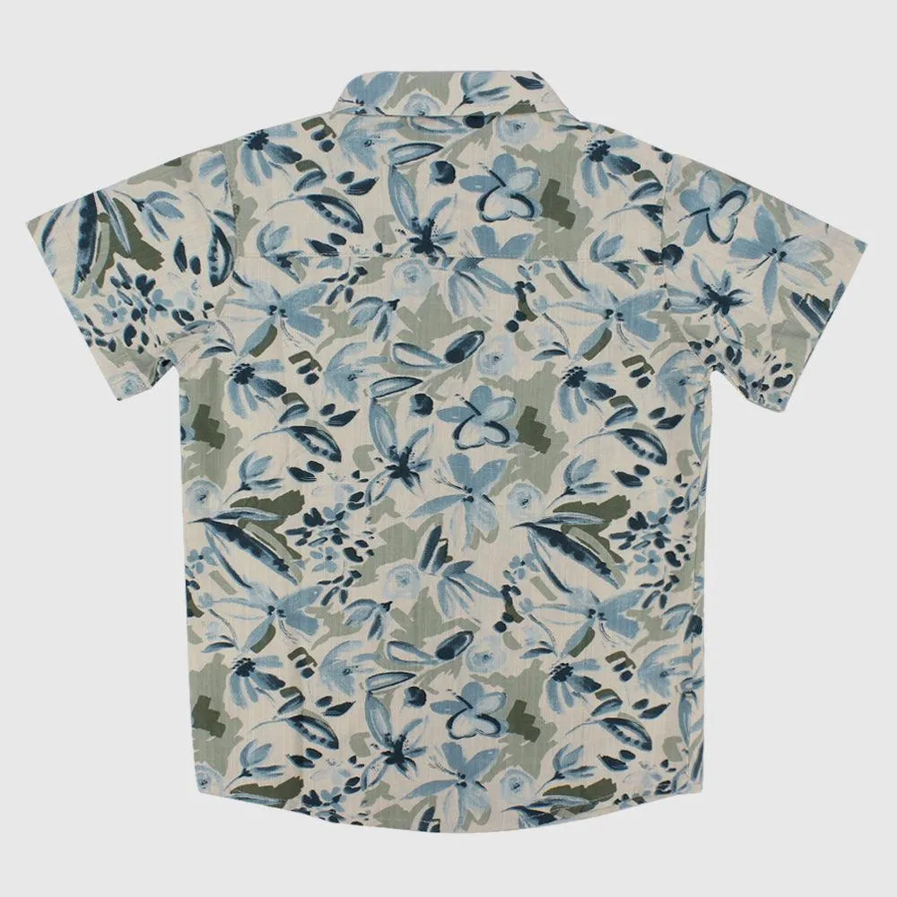 Floral Short-Sleeved Shirt