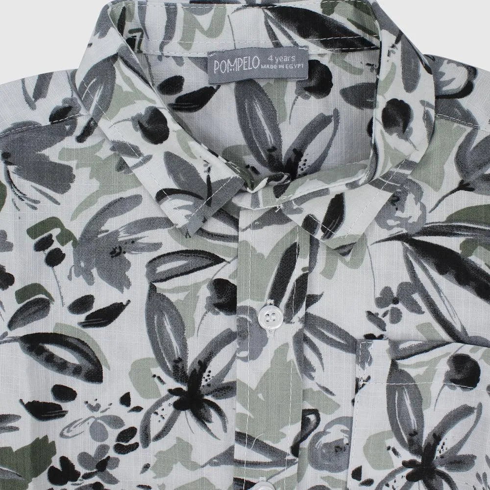 Floral Short-Sleeved Shirt