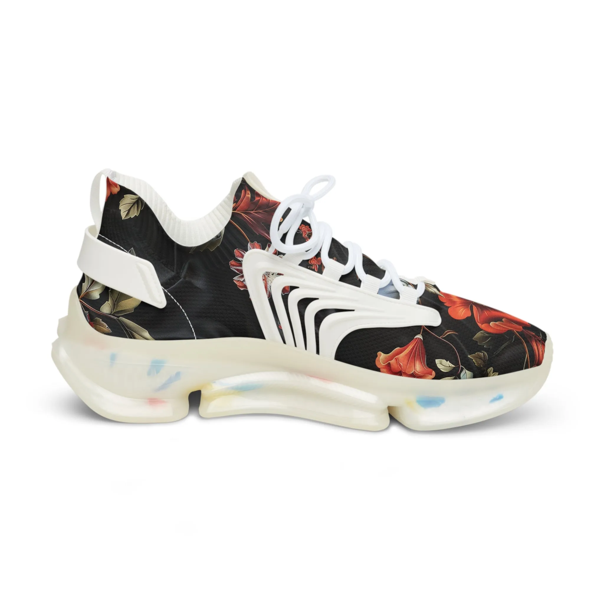 Flower Design  -  Men's Mesh Sneakers - China Only