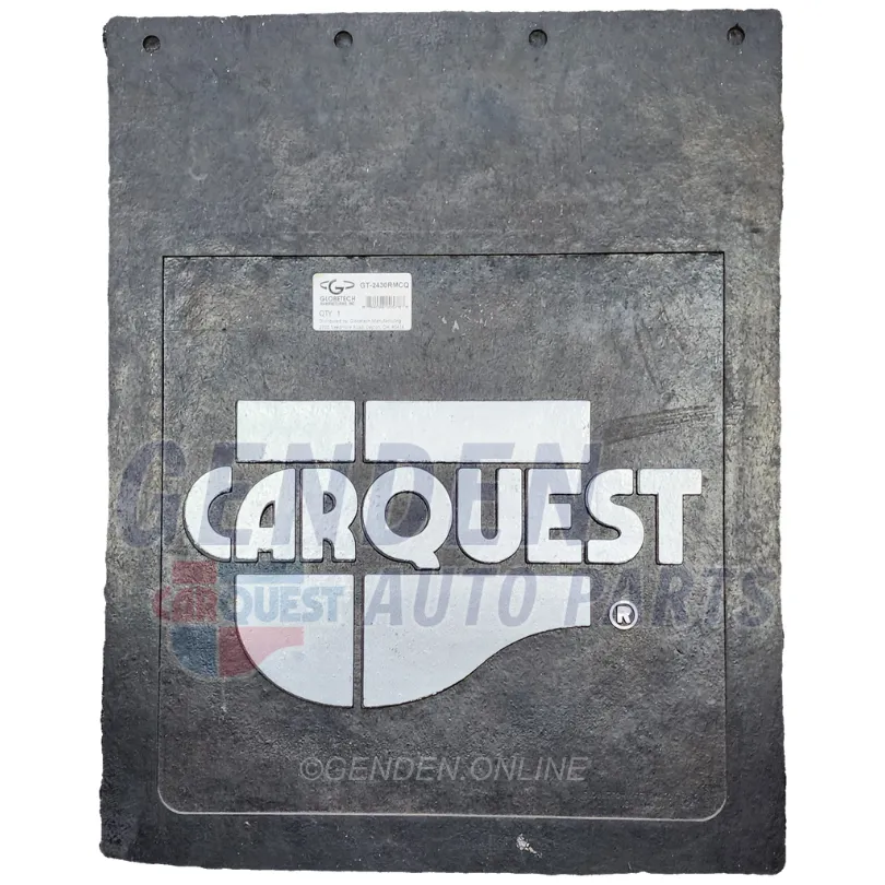 GBT GT-2430RMCQ Globetech Domestic Rubber Mud Flap w/ CQ Logo (24" x 30" x 5/16")