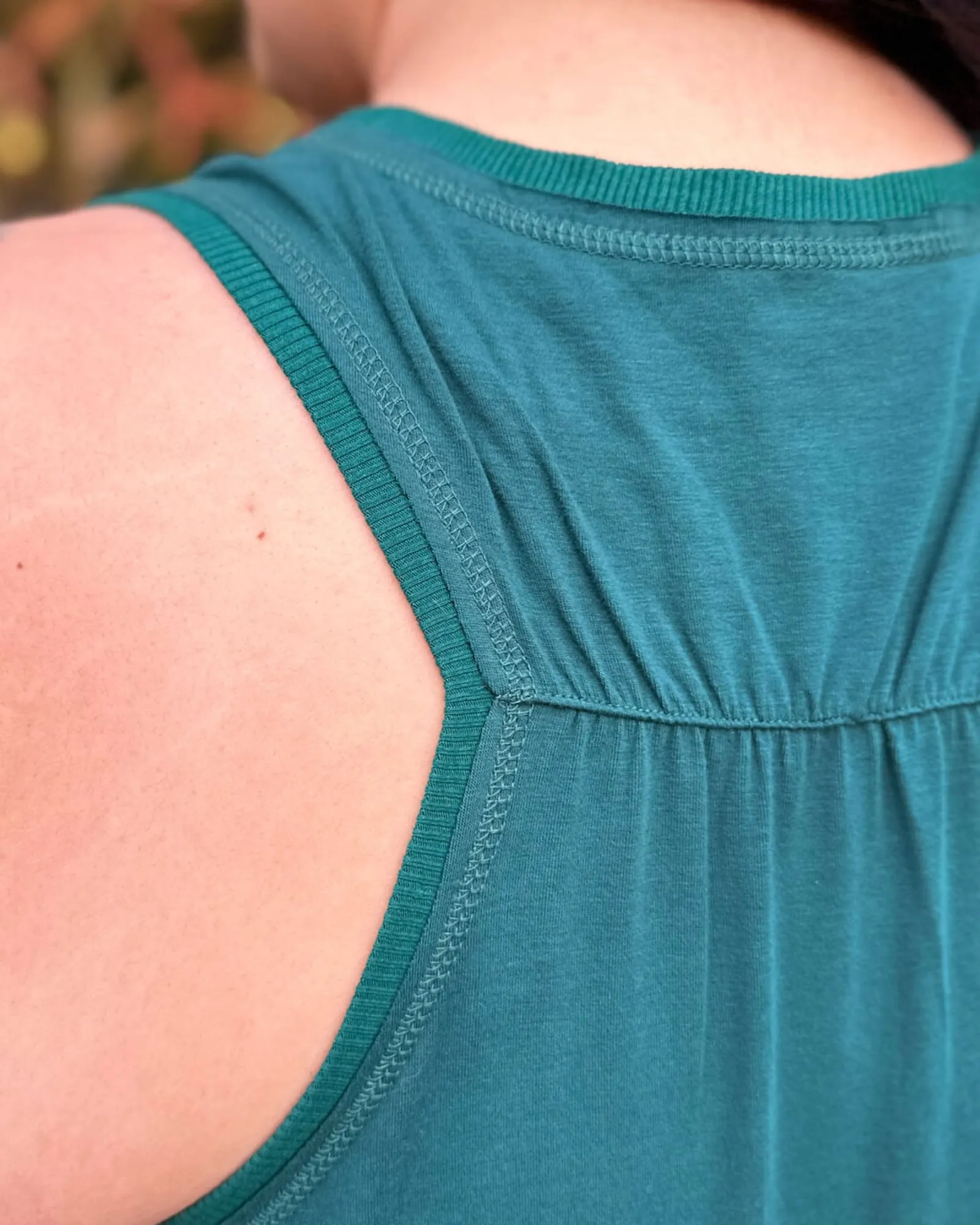 Hi-Lo Jersey Tank Dress | Forest Green