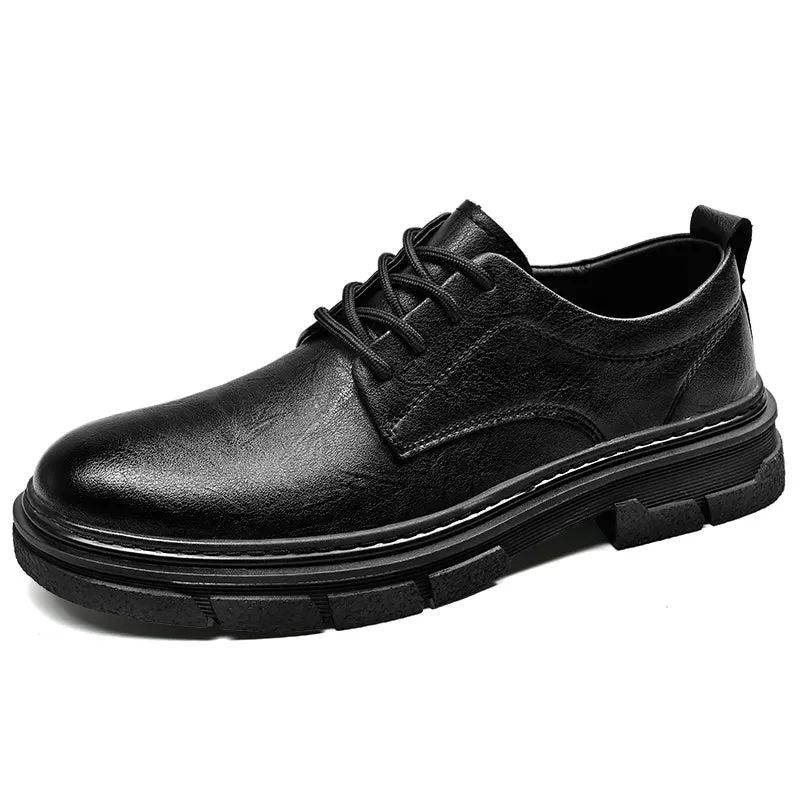 Hnzxzm Luxury Cow Leather Men's shoes High Quality Outdoor Work Business Shoes Italian Designer Casual Oxford Formal Shoes Men