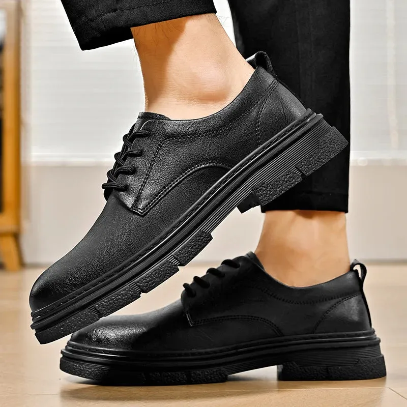 Hnzxzm Luxury Cow Leather Men's shoes High Quality Outdoor Work Business Shoes Italian Designer Casual Oxford Formal Shoes Men