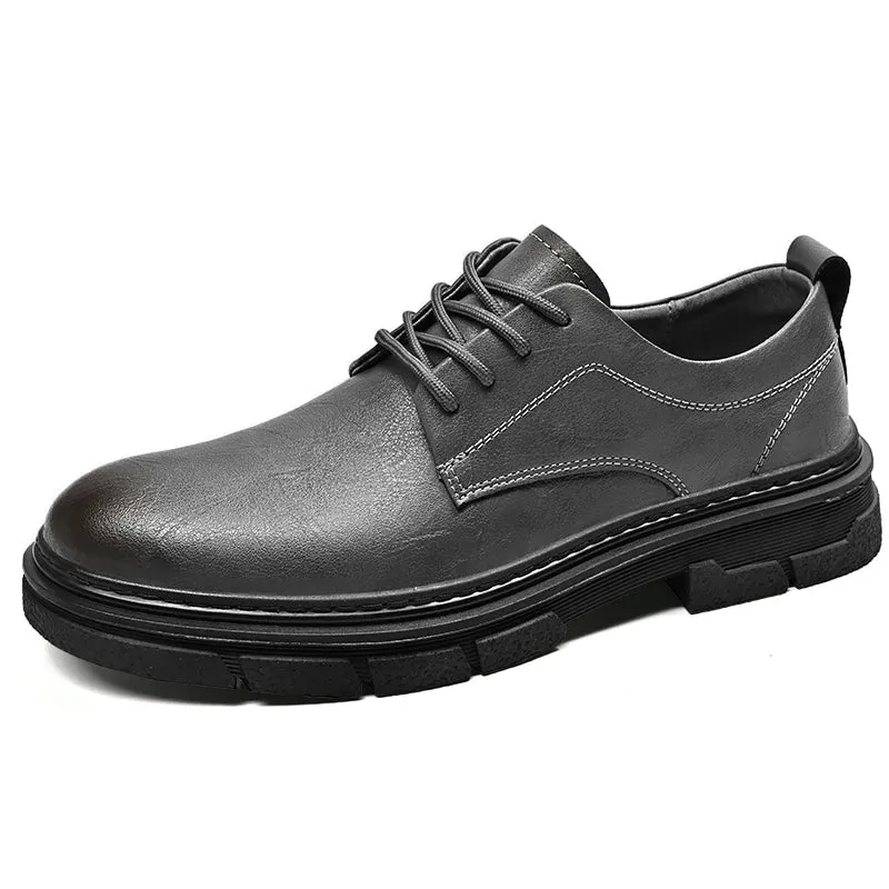 Hnzxzm Luxury Cow Leather Men's shoes High Quality Outdoor Work Business Shoes Italian Designer Casual Oxford Formal Shoes Men