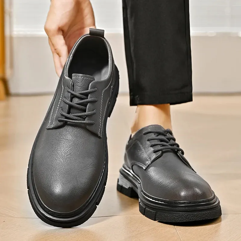 Hnzxzm Luxury Cow Leather Men's shoes High Quality Outdoor Work Business Shoes Italian Designer Casual Oxford Formal Shoes Men