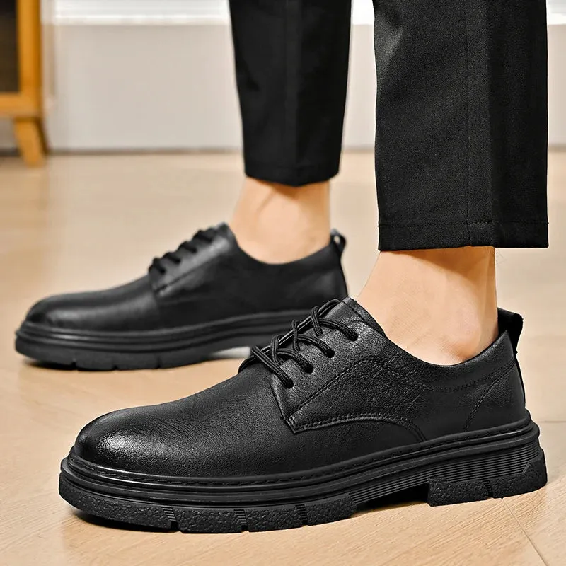 Hnzxzm Luxury Cow Leather Men's shoes High Quality Outdoor Work Business Shoes Italian Designer Casual Oxford Formal Shoes Men