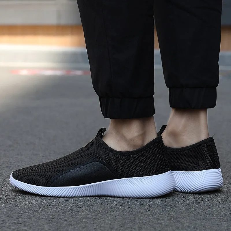 Hnzxzm Men's Casual Shoes Mesh Lightweight Breathable Sports Running Shoes Fashion Comfortable Walking Shoes for Man Flats Sneakers