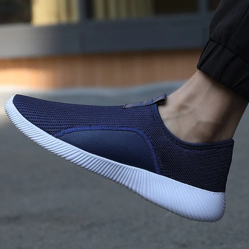 Hnzxzm Men's Casual Shoes Mesh Lightweight Breathable Sports Running Shoes Fashion Comfortable Walking Shoes for Man Flats Sneakers