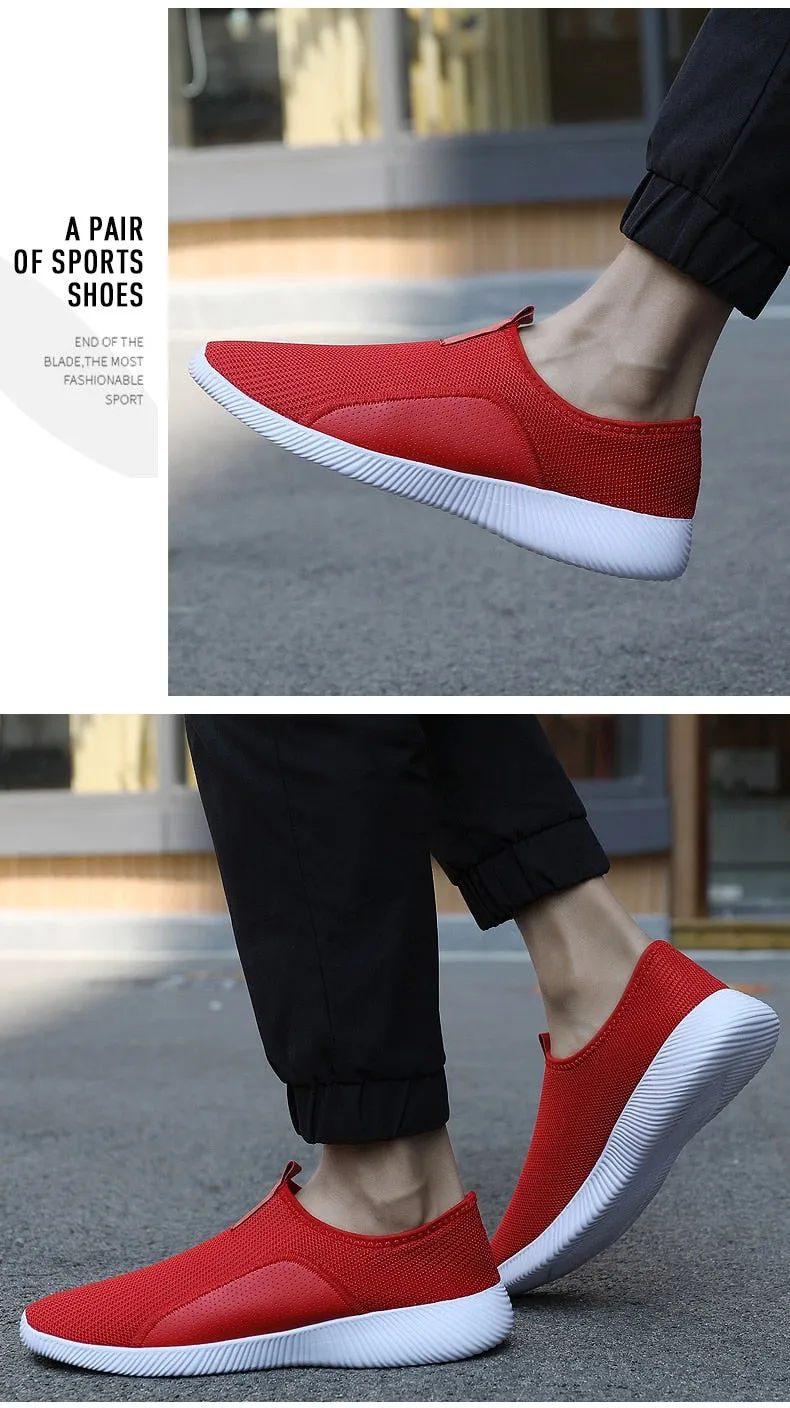 Hnzxzm Men's Casual Shoes Mesh Lightweight Breathable Sports Running Shoes Fashion Comfortable Walking Shoes for Man Flats Sneakers