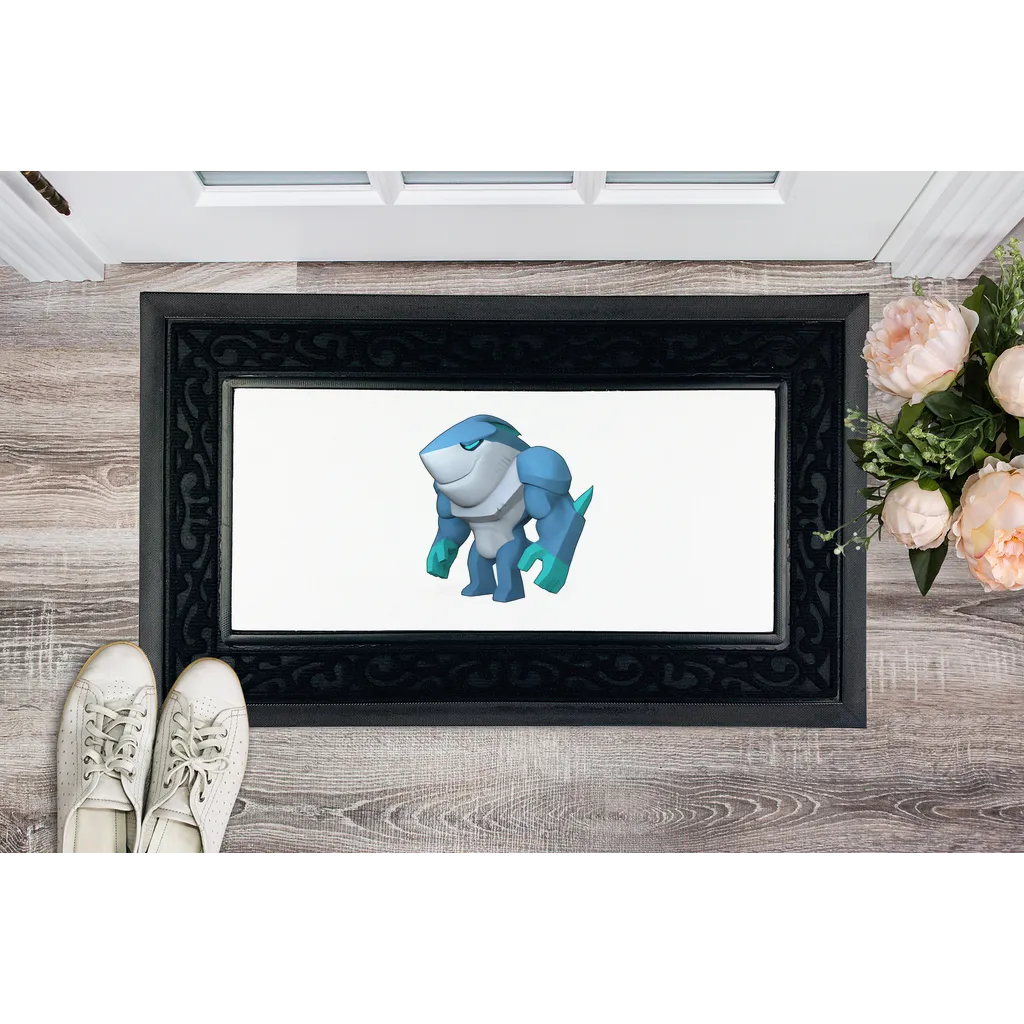 Ice Shark Sublimation Heavy Duty Door Mat