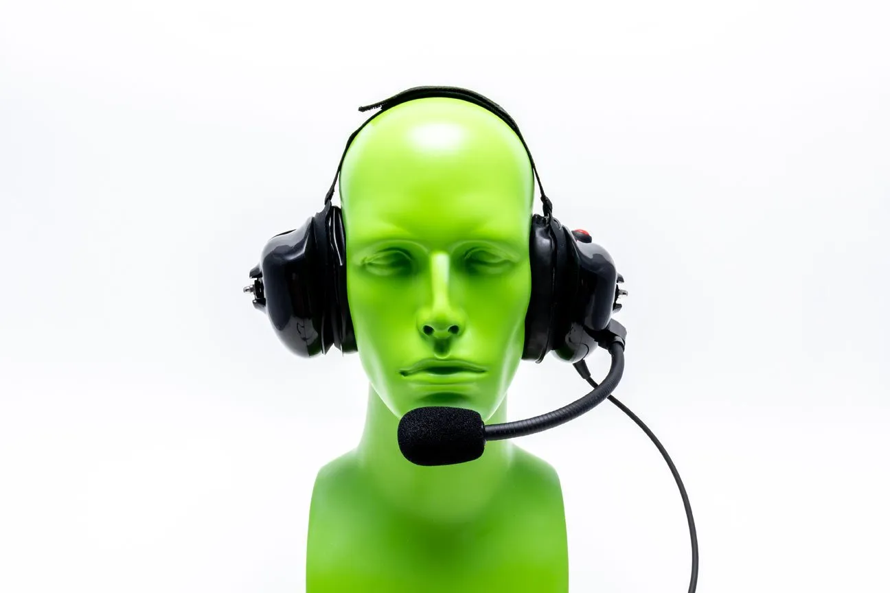 Impact Platinum Behind-the-Head Dual Speaker Heavy-Duty Headset for Two-Way Radio K1-PDM-1-NC