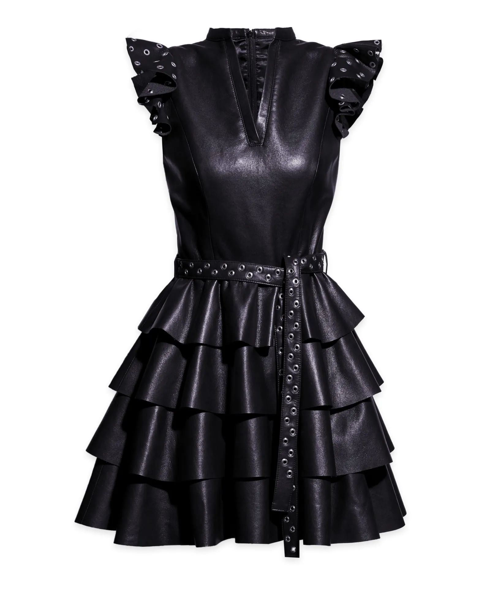 Jude Recycled Leather Dress | Black