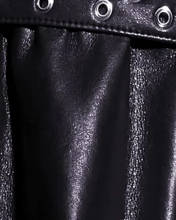 Jude Recycled Leather Dress | Black
