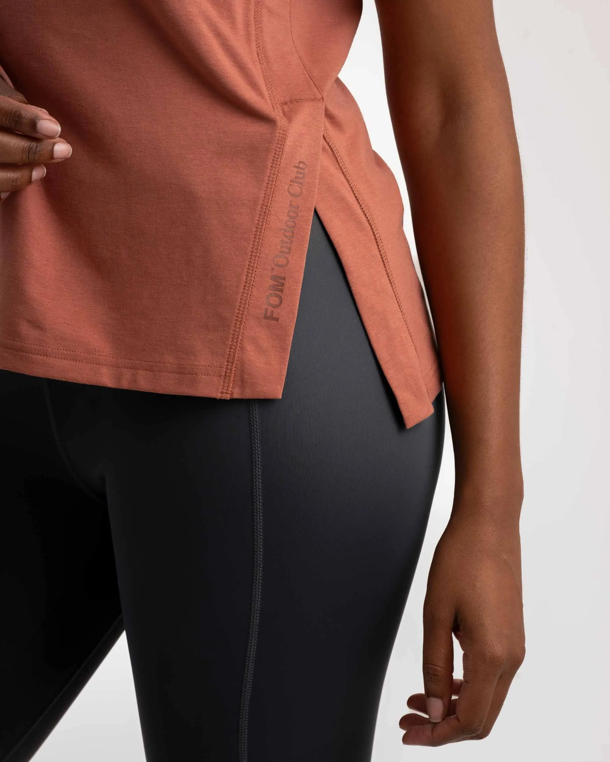 Ladies Versatile Outdoor Tee - Clay