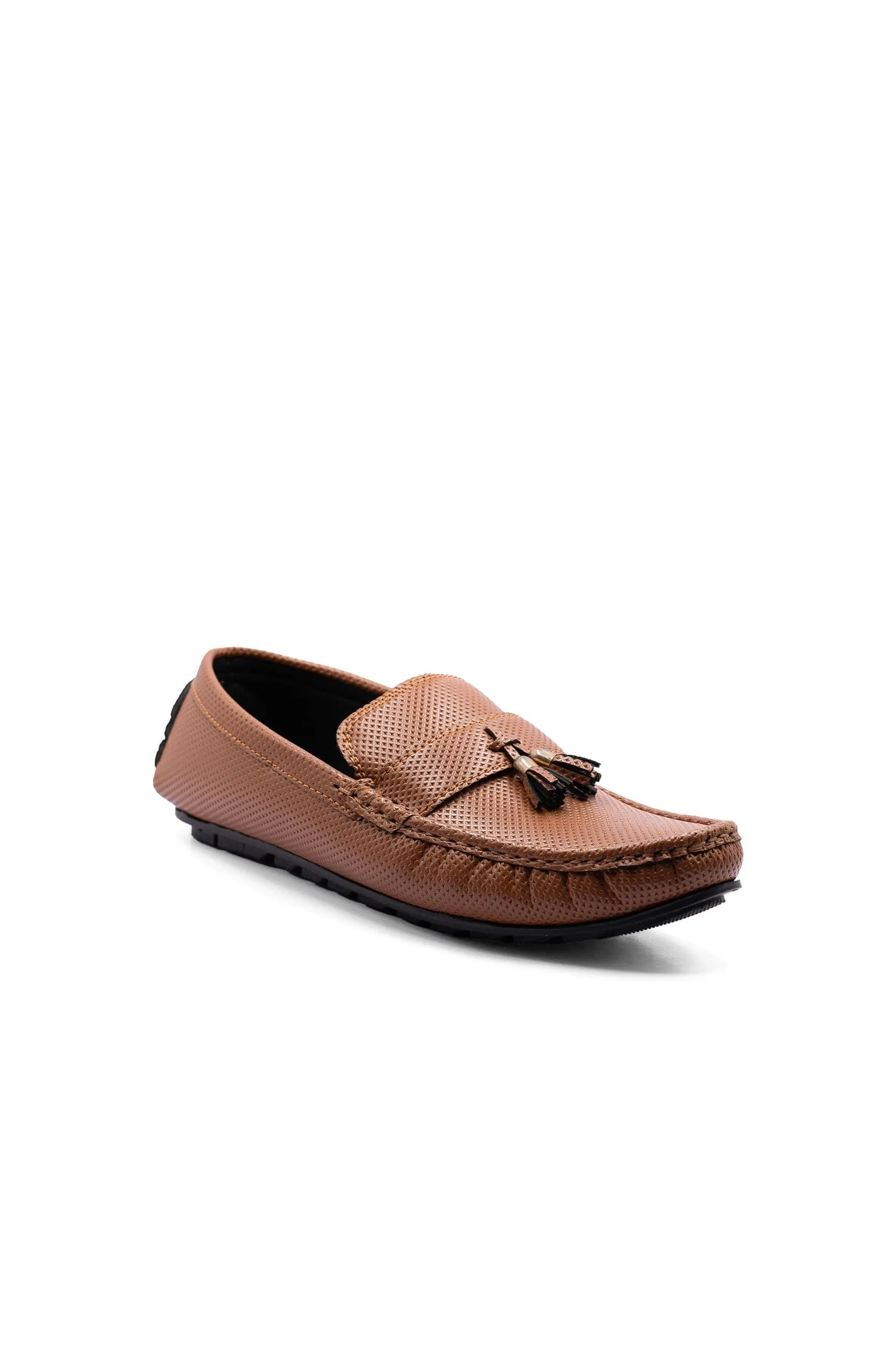 Men's Perforated Tassel Design Loafers