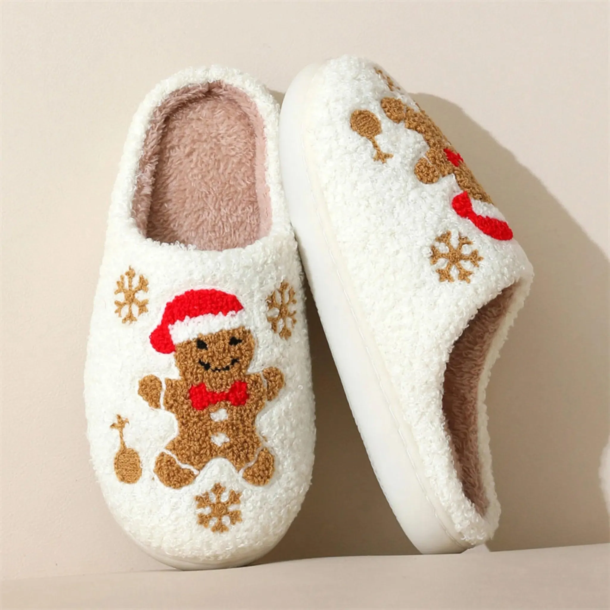 Snowflake Slippers – Cozy, Non-slip Indoor Shoes for Women