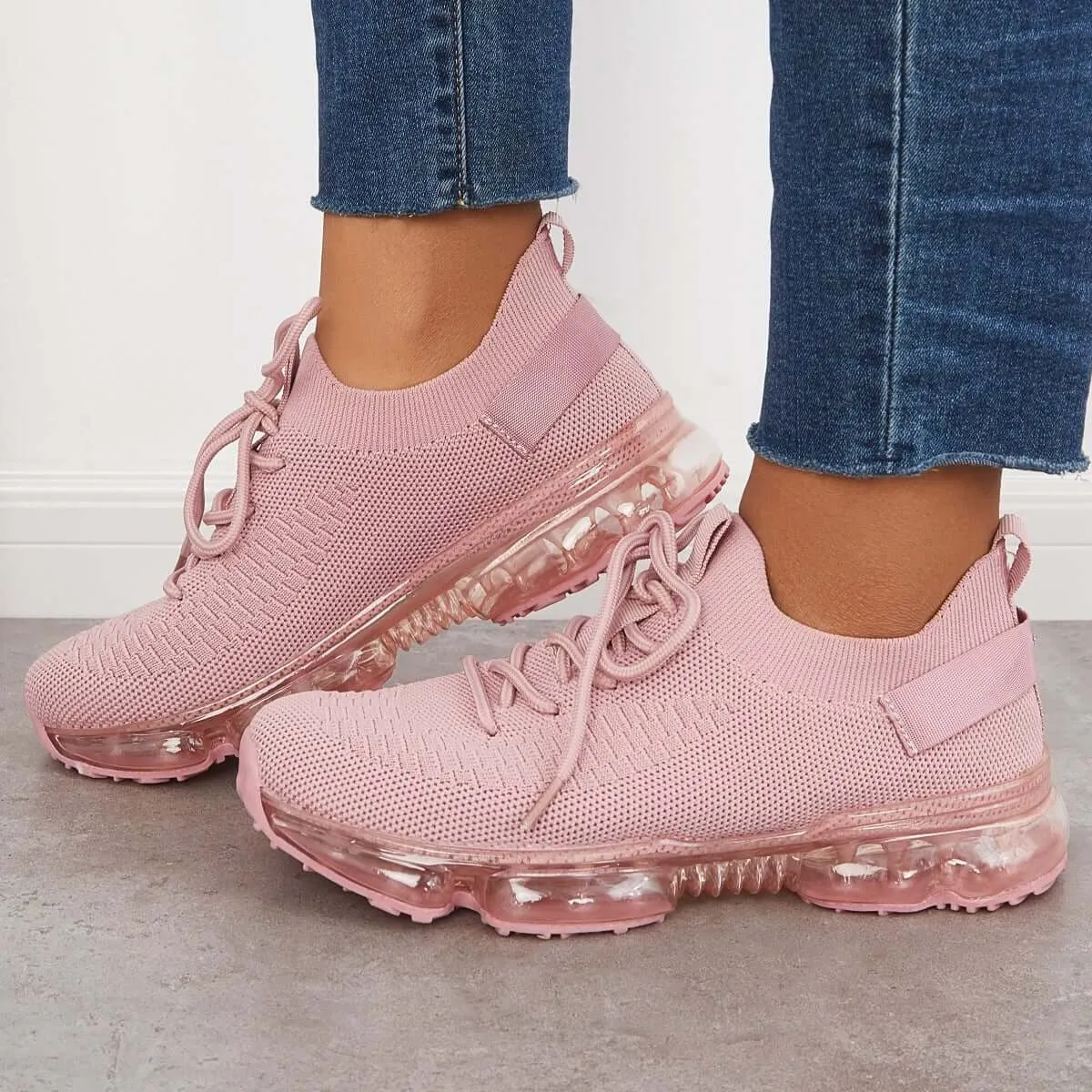 Sohiwoo  Women Slip on Sneakers Breathable Sneakers Air Cushion Athletic Shoes