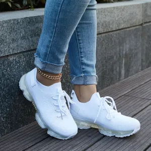 Sohiwoo  Women Slip on Sneakers Breathable Sneakers Air Cushion Athletic Shoes