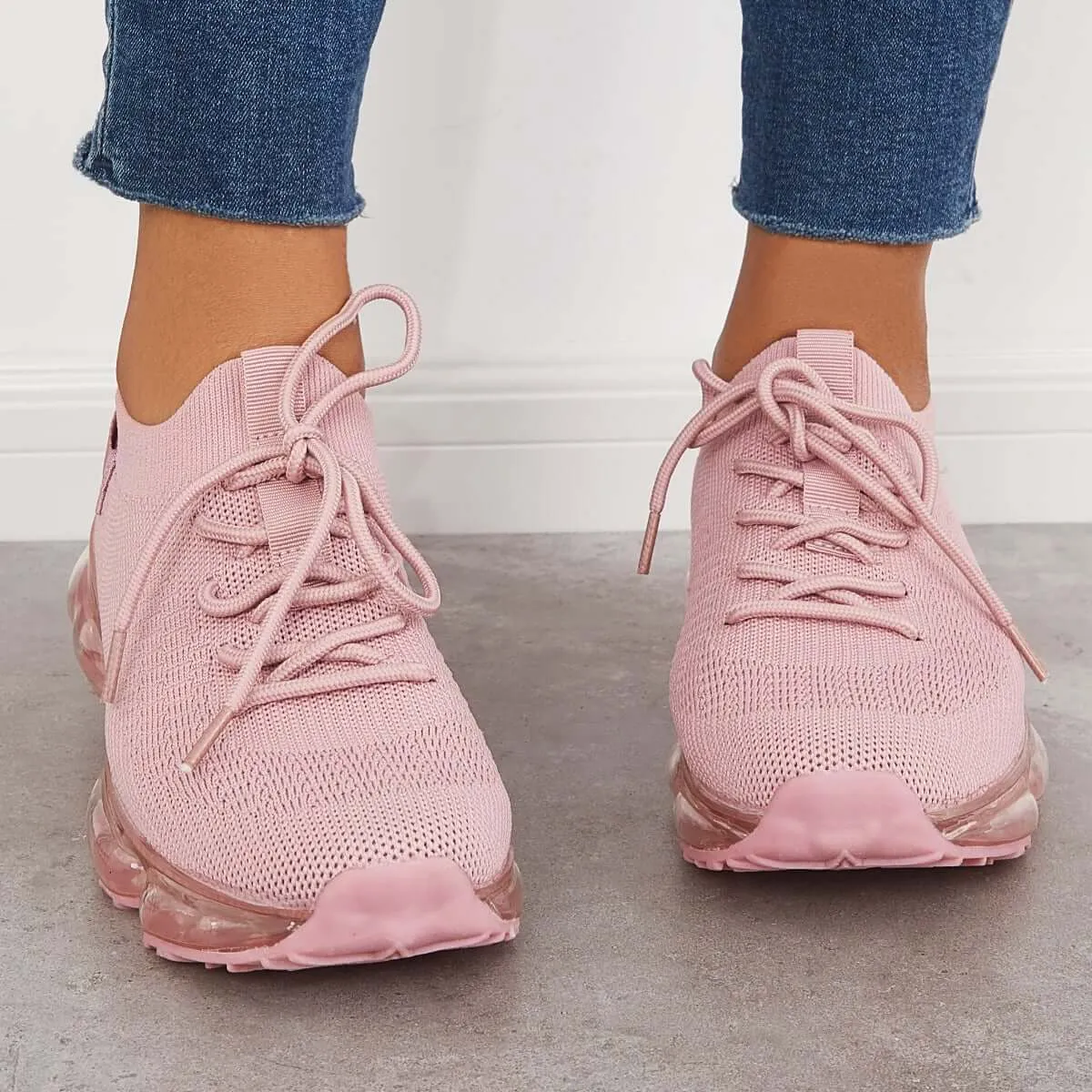 Sohiwoo  Women Slip on Sneakers Breathable Sneakers Air Cushion Athletic Shoes