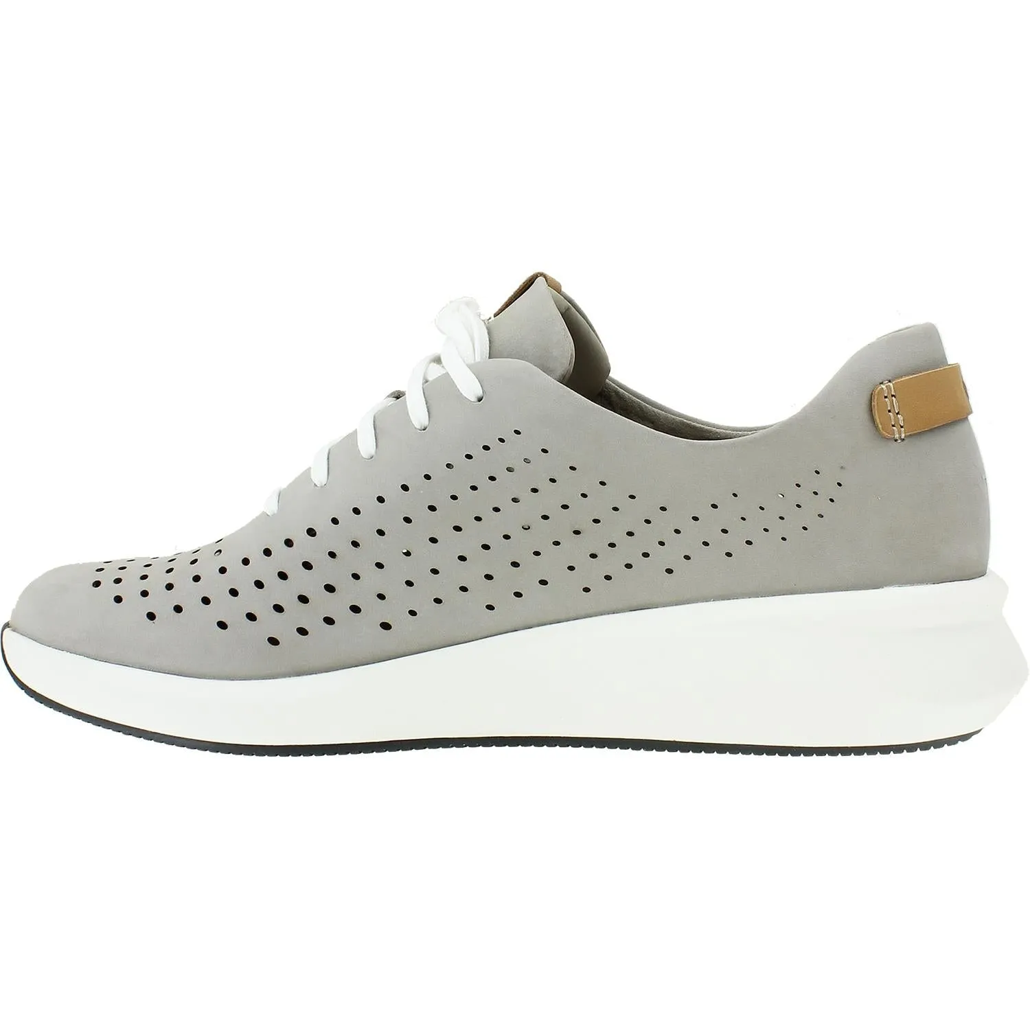 Women's Clarks Un Rio Tie Stone Nubuck