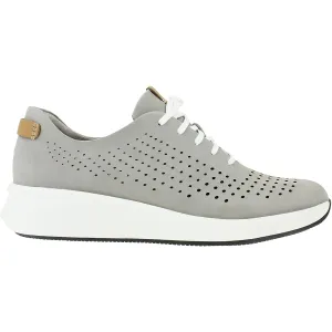 Women's Clarks Un Rio Tie Stone Nubuck